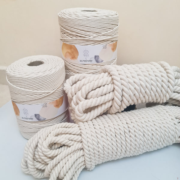 Macrame Cotton Rope - Natural Color