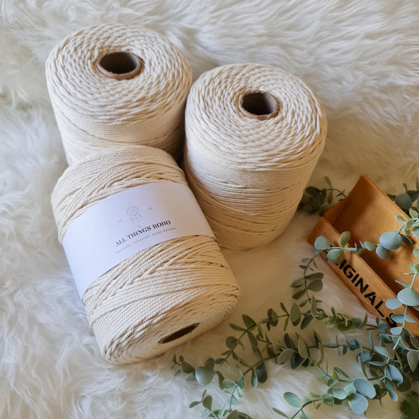 Macrame Cotton Rope - Natural Color