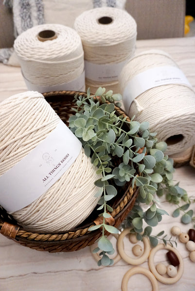 Macrame Cotton Rope - Natural Color